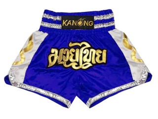 Kanong Short Boxe Thai : KNS-141-Bleu